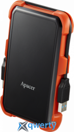 HDD 2.5 USB-A 3.2 Apacer AC630 Shockproof | Waterproof 1TB Black/Orange (AP1TBAC630T-1)