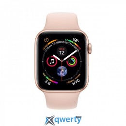 Apple Watch Series 4 40mm (GPS) Gold Aluminum Case with Pink Sand Sport Band (MU682)
