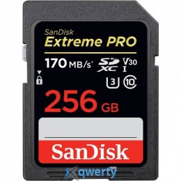 SanDisk 256GB SDXC C10 UHS-I U3 R170MB/s Extreme Pro (SDSDXXY-256G-GN4IN)
