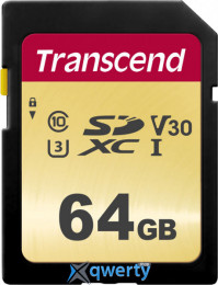 SD Transcend 500S 64GB Class 10 V30 (TS64GSDC500S)