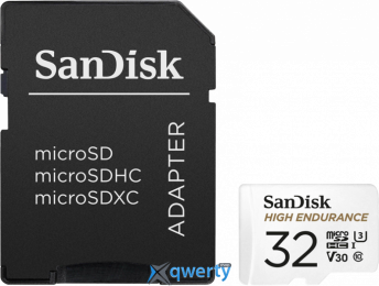 microSD SanDisk High Endurance 32GB Class 10 V30 +SD адаптер (SDSQQNR-032G-GN6IA)