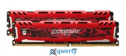 Crucial Ballistix Sport LT Red DDR4 32GB (16GB x 2) 3000MHz (BLS2K16G4D30AESE)