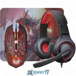Defender DragonBorn MHP-003 kit mouse+mouse pad+headset (52003)