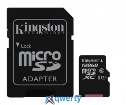 Kingston Class 10 UHS| 128GB microSDXC + SD adapter (SDCS8GB)