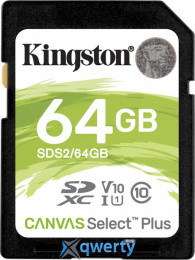 SD Kingston Canvas Select Plus 64GB UHS-I U1 V10 (SDS2/64GB)