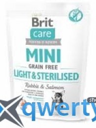 Brit  Care GF Mini Light&Sterilised 0,4 kg (д/собак малых пород) контроль веса (1111148828)