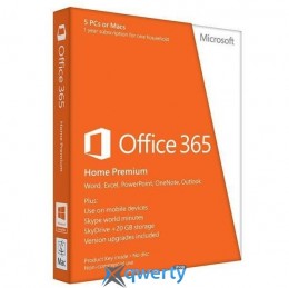 Microsoft Office365 Home 5 User 1 Year Subscription Ukrainian Medialess P4 (6GQ-01079)