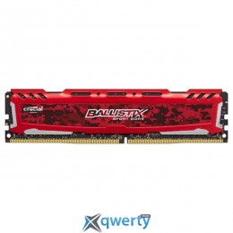 Crucial DDR4-2666 8GB PC4-21300 Ballistix Sport LT Red (BLS8G4D26BFSE)