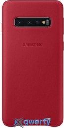 Samsung Leather Cover для смартфона Galaxy S10 (G973) Red (EF-VG973LREGRU)