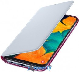 Samsung Wallet Cover для смартфона Galaxy A30 (A305F) White (EF-WA305PWEGRU)