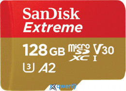 microSD 128GB SanDisk Extreme UHS-I Class 10 V30 A2 +SD адаптер (SDSQXA1-128G-GN6AA) 619659170714