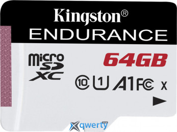 microSD 64GB Kingston High Endurance UHS-I Class 10 A1 (SDCE/64GB)