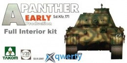 Takom WWII German medium Tank Sd.Kfz.171 Panther A early production w/ full interior kit (2097)