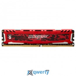 MICRON CRUCIAL Ballistix Sport LT Red DDR4 3200MHz 8GB XMP (BLS8G4D32AESEK)