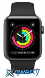 Apple Watch Series 3 GPS (MTF02) 38mm Space Gray Aluminum Case with Black Sport Band