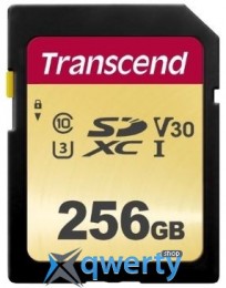 Transcend 256GB SDXC C10 UHS-I R95/W60MB/s (TS256GSDC500S)