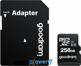 microSD Goodram M1AA 256GB Class 10 +SD адаптер (M1AA-2560R12) 5908267930175