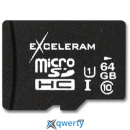 eXceleram 64Gb microSDXC class 10 UHS1 (MSD6410)