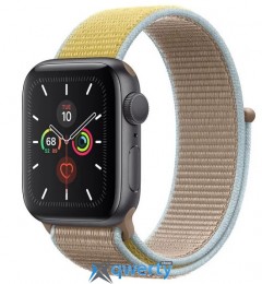 Apple Watch Series 5 40mm Space Gray Aluminum Case with Camel