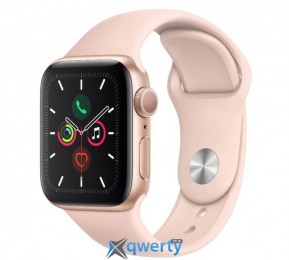 Apple Watch Series 5 GPS (MWV72) 40mm Gold Aluminum Case with Pink Sand Sport Band