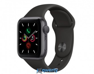 Apple Watch Series 5 GPS (MWV82) 40mm Space Gray Aluminum Case with Black Sport Band