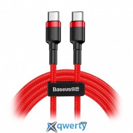 Baseus Cafule USB-C-USB-C 3A/60W 1m Red (CATKLF-G09)
