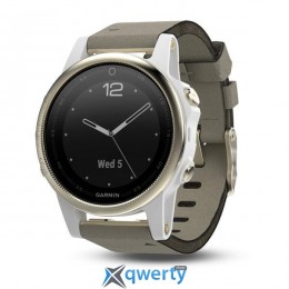 Garmin Fenix 5S Champagne Sapphire with Gray Suede Band (010-01685-12/13)