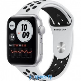 Apple Watch Series SE Nike GPS (MYYH2) 44mm Silver Aluminium Case with Pure Platinum/Black Nike Sport Band