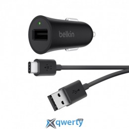 Belkin BOOST UP Quick Charge 3.0 Car Charger with USB-A to USB-C Cable (F7U032BT04-BLK)