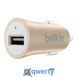 Belkin Car Charger 12W USB 2.4A, Mixit Metallic, gold (F8M730btGLD)