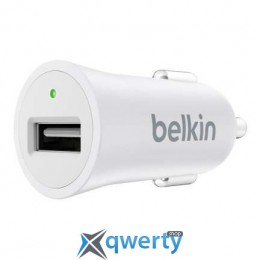 Belkin Car Charger 12W USB 2.4A, Mixit Metallic, white (F8M730btWHT)