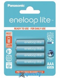 Panasonic Eneloop Lite AAA 550 4BP mAH NI-MH (BK-4LCCE/4BE)