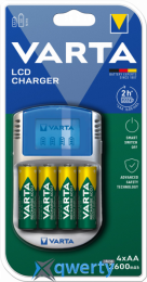 Varta LCD Charger (AA/AAAx4) + аккумуляторы AAx4 2500mAh Ni-MH (57070201451)