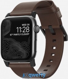 Nomad Modern Strap for Apple Watch 44mm/42mm Black/Brown (NM1A4RBM00)