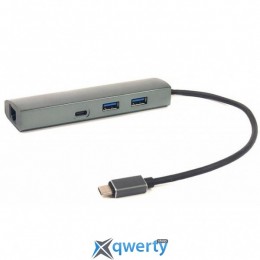 PowerPlant Type-C USB 3.1 -> 2*USB3.0, Type-C USB3.1, Gigabit Ethernet (CA910557)