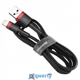 Lightning Baseus cafule Cable USB For iP 2A 3m Red+Black (CALKLF-R91)
