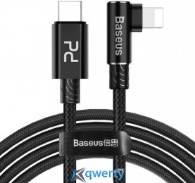 Lightning Baseus MVP Elbow Type-C to iP Cable PD 18W 2А 1м Black (CATLMVP-A01)