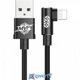 USB-A - Lightning 2A 1m Baseus MVP Elbow Type Black (CALMVP-01)