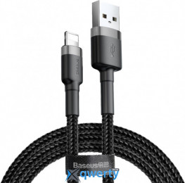 USB-A - Lightning 2.4A 0.5m Baseus Cafule Cable Gold/Black (CALKLF-AG1)