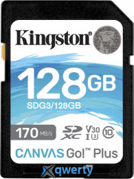 SD Kingston Canvas Go! Plus 128GB UHS-I U3 V30 (SDG3/128GB)