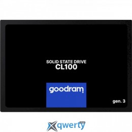 Goodram SSD CL100 Gen.3 120GB SATA III 3D NAND TLC (SSDPR-CL100-120-G3) 2.5