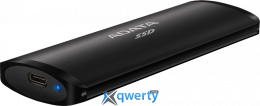 SSD USB-C 10Gbps ADATA SE760 Ultra Fast 256GB Black (ASE760-256GU32G2-CBK) 4710273772707