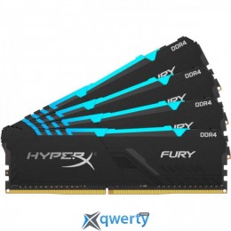 KINGSTON  HYPERX Fury RGB DDR4 3600MHz 128GB (4x32) (HX436C18FB3AK4/128)