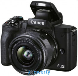 Canon EOS M50 Mark II kit 15-45, 55-200 Black (4728C041)