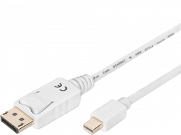 Digitus mini DisplayPort - DisplayPort AM/AM 1 м White (AK-340102-010-W)