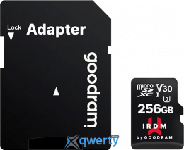 microSD Goodram IRDM M3AA 256GB V30 +SD адаптер (IR-M3AA-2560R12) 5908267930403