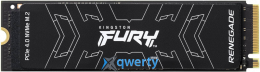 Kingston FURY Renegade SSD 2TB M.2 2280 NVMe PCIe Gen 4.0 x4 3D TLC NAND (SFYRD/2000G)