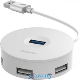 Baseus Round Box USB-A→USB-Ax4 White (CAHUB-F02)