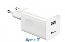 СЗУ USB-A 24W Baseus Quick Charger QC White (CCALL-BX02) 6953156272446