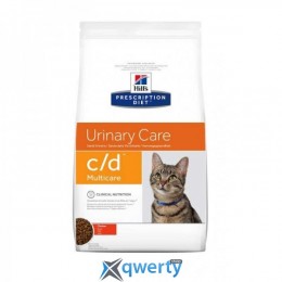 Сухой корм для котов Hills (Хилс) Prescription Diet Feline C/D с рыбой 1,5 кг.(при болезнях нижнего отдела мочевыводящих путей) (9184)
